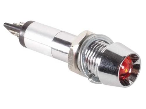 Lámpara Neón Cromo Rojo 210-230v