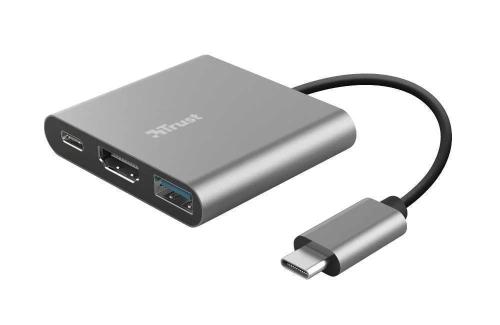 Adaptador Trust Dalyx 3 In 1/ Usb Tipo-C Macho - .