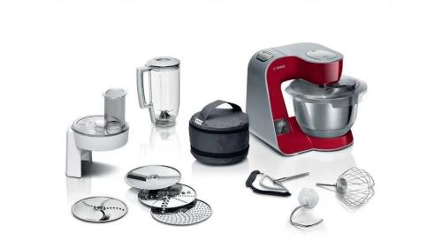 Bosch Mum5x720 Food Processor 1000 W 3.9 L Red Silver Built-In Scales