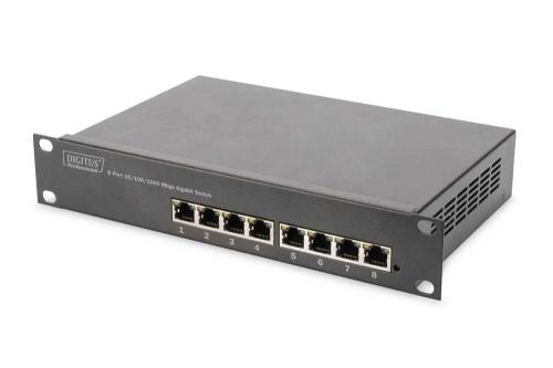 Digitus Switch 8-Port Gigabit Unmanaged Schwarz
