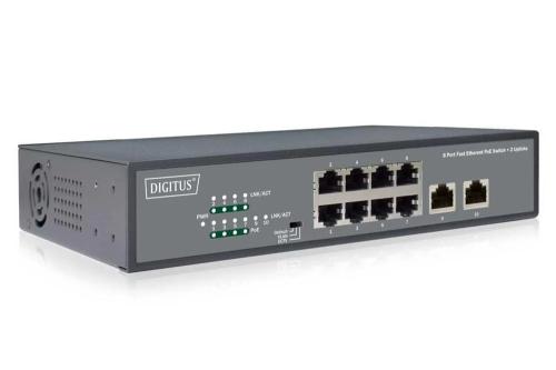 Digitus Switch 8-Port 10/100 120w Poe Unmanaged Schwarz