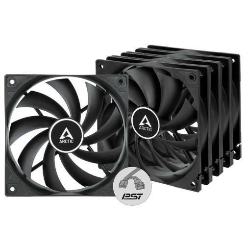 Case Acc Arctic P12 Fan 12cm Pwm Pst RGB Black 3pc