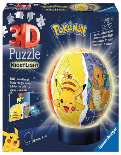 3D Puzzle Ravensburger Ball Night Light Pokémon