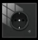 Tomada de Parede Zigbee Preta