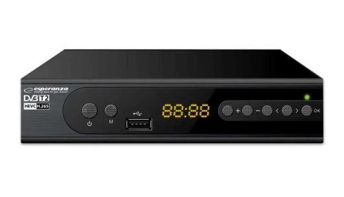 Esperanza Dvb-T2 H.265/Hevc Digital Terrestrial Tv Receiver Ev106p