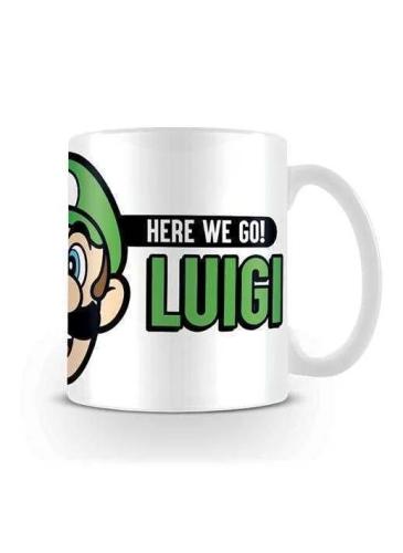 Taza Here We Go Luigi Super Mario Nintendo