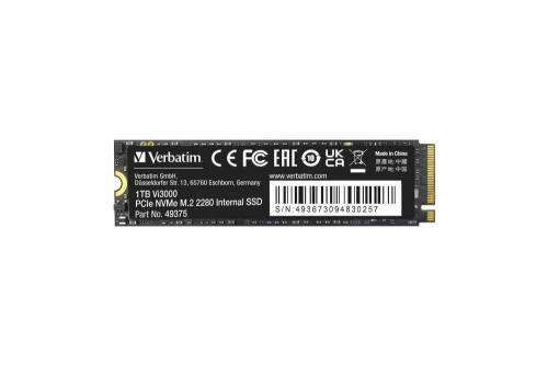 Verbatim Vi3000 PCle NVMe M.2 SSD 1TB .