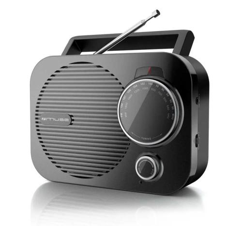 Muse M-050 R Rádio Pessoal Analógico Preto