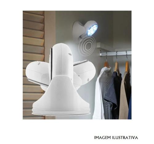 Luz de Presença 7 Leds Brancos e Sensor Pir 360º