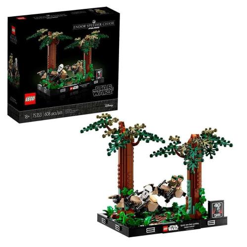 Lego Star Wars 75353 Diorama: Endor Speeder Chase