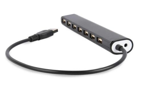 Hub Usb 2.0 de 7 Puertos Negro