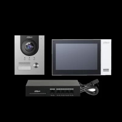 Kit de Vídeo Porteiro Ip C/ Monitor + Gravador Vídeo Digital - Dahua