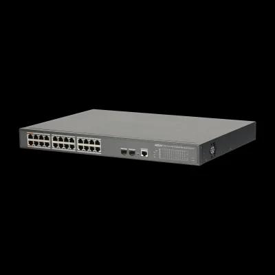 Switch de Rede 26 Portas Gigabit 10/100/1000 C/ Poe de 24 Portas - Dahua