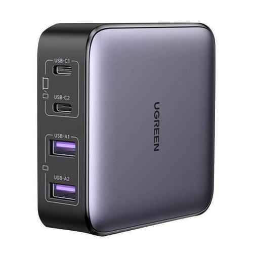 Carregador Ugreen Cd327 65w Dual Usb-C/Usb-A Desktop Fast Charger Cinza
