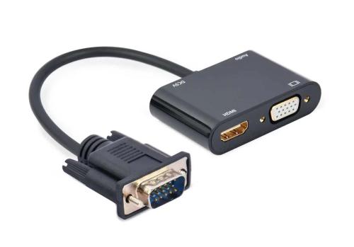 Adaptador Vga para Hdmi Gembird A-Vga-Hdmi-02 Preto