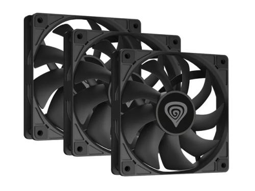 Natec Oxal 120 Computer Case Fan 12 Cm Black 3 Pc(S)