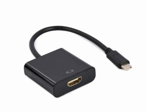 Gembird A-Cm-Hdmif-03 Usb Type-C To Hdmi Adapter Cable 4k@30hz 15 Cm Black