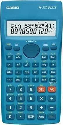 Casio Scientific Calculator Fx-220plus-2 Blue 12 Digit Display
