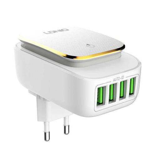 Wall charger with night light function LDNIO A440.