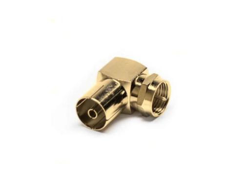 Adaptador N macho para femea curva
