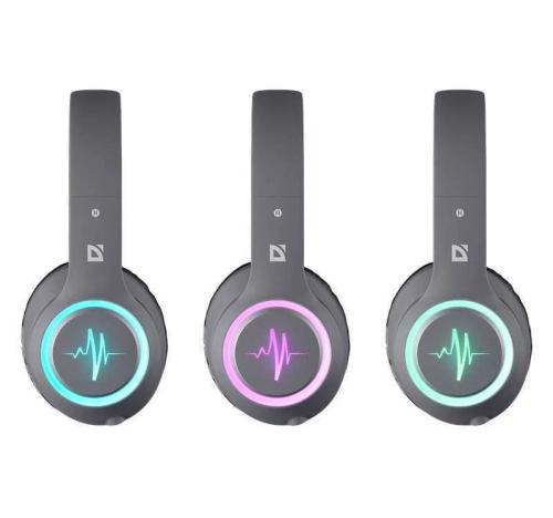 Auriculares Bluetooth com Microfone Defender Freemotion B571 LED Cinzento