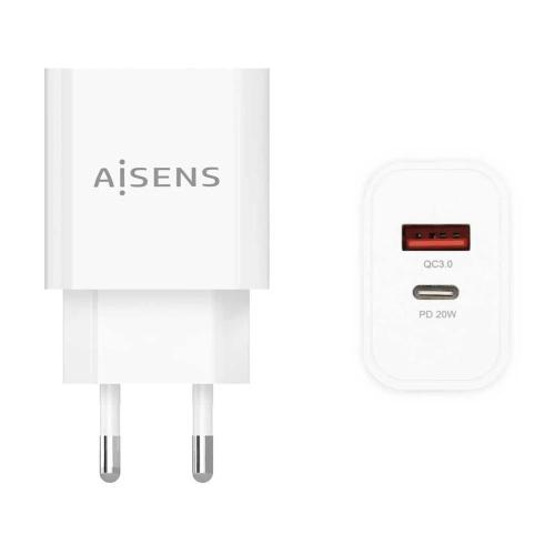 Cargador de Pared Aisens A110-0681/ 1xusb Tipo-C/.