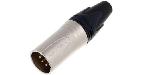 Ficha Xlr Macho 3 Pinos Prateada Neutrik