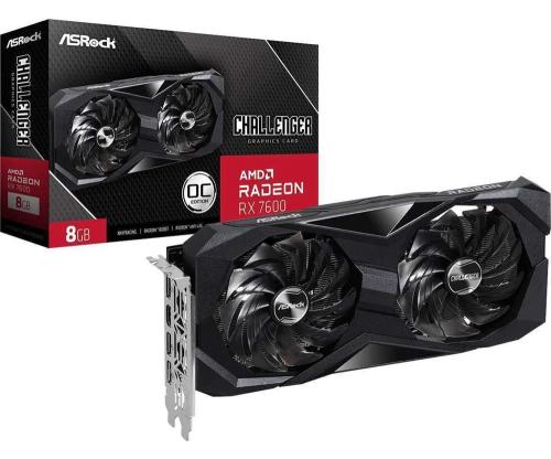 Asrock Challenger 90-Ga41zz-00uanf Graphics Card Amd Radeon Rx 7600 8 Gb Gddr6