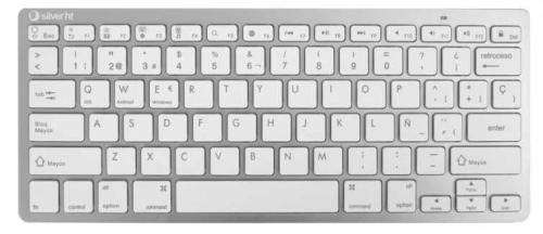 SILVERHT 111938640199 TECLADO BLUETOOTH ESPANHOL .
