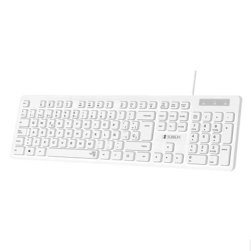 Teclado Subblim Subkbc0ssk51 Branco