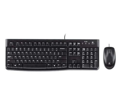Teclado e Rato Logitech Desktop Mk120 Usb Preto Italiano