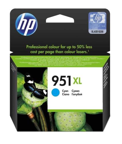 Hp Tinteiro Original 951xl Ciano de Elevado Rendi.