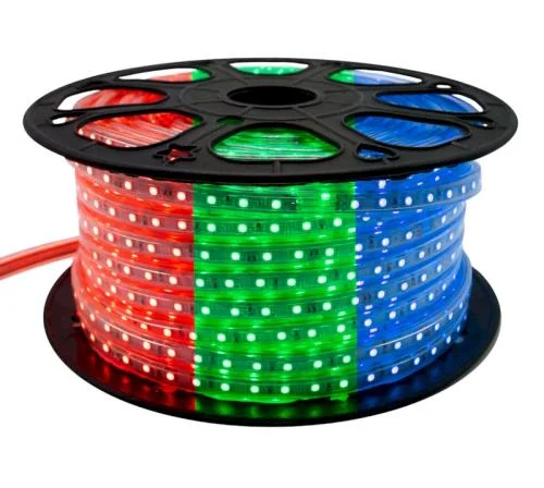 Led Fita 220v Ip65 5050 SMD 14.4w RGB 12mm