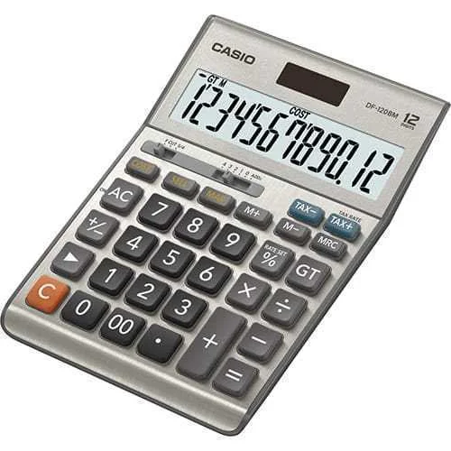Calculadora Casio Df-120bm Preto/Cinzento