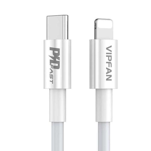 Kabel Usb-C do Lightning Vipfan P01, 3a, Pd, 2 M (Bílý)