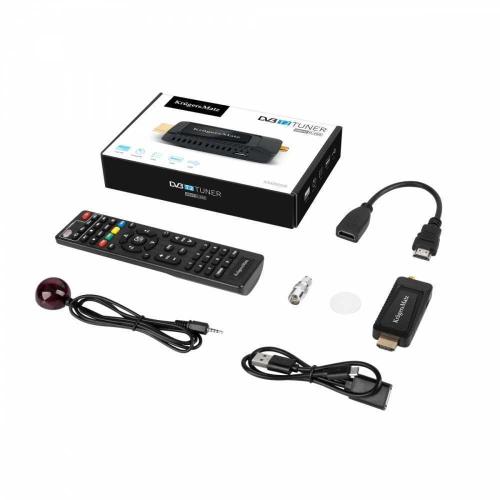 Sintonizador DVB-T2 Kruger Matz HEVC H.265 HDMI