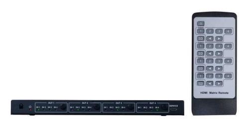 Matriz Hdmi 4 X 4. Hdmi 2.0. Resolução Uhd 4k@60hz. Hdcp 2.2.