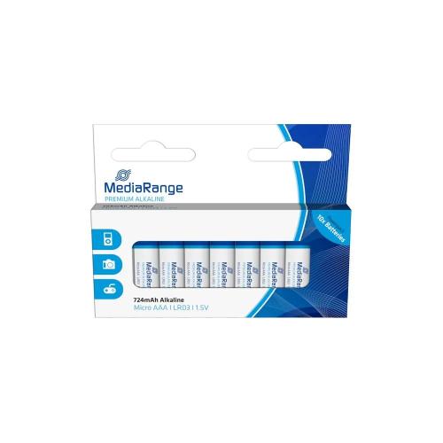 Mediarange Batterie Premium Alkaline Aaa/Lr03 1,5v 10stk.