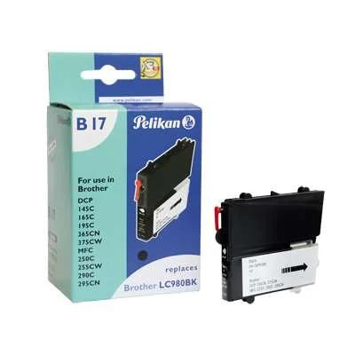 Pelikan Patrone Brother B17 Lc980 Bk Schwarz Kompatibel