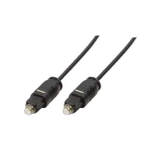 Logilink Audiokabel 1x Toslink -> 1x Toslink St/St 0.50m Bk