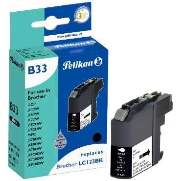 Pelikan Patrone Brother B33 Lc123 Bk Schwarz Kompatibel