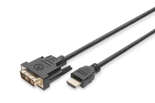Digitus Hdmi-Kabel A->dvi(18+1) St/St 2.0m Schwarz Fullhd