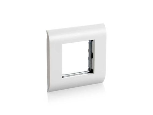 Equip Unterputzdose Frontplatte French Modular 45x45 Ral9010 Polybeutel