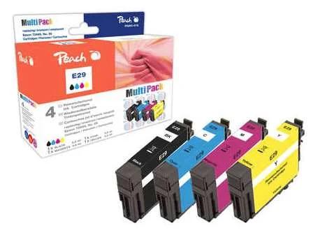 Peach 320117 Tinteiro Original Preto, Ciano, Mage.
