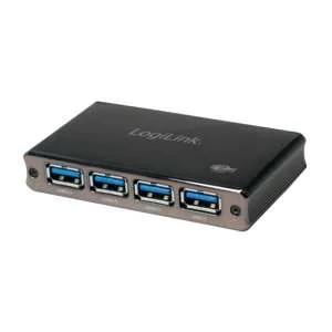 Logilink Usb 3.0 Hub 4-Port, Aluminium Mit Überstromschutz
