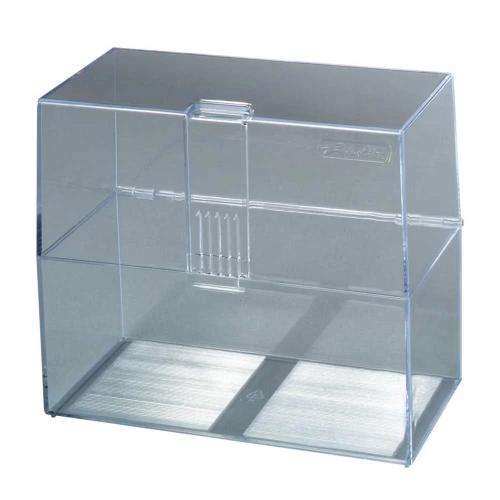Herlitz Karteikasten A6 Leer Transparent Für 300 Karten