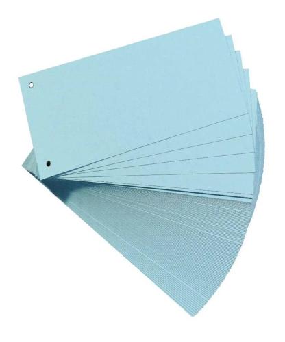 HERLITZ 10843480 SEPARADOR CARTÃO AZUL 100 UNIDAD.