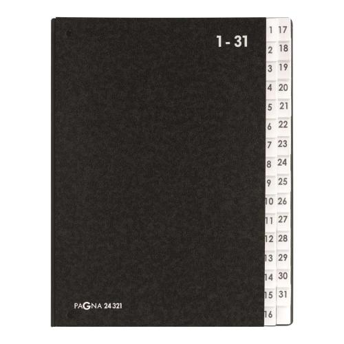 PAGNA 24321-04 CAPA COM DIVISÓRIAS PRETO A4