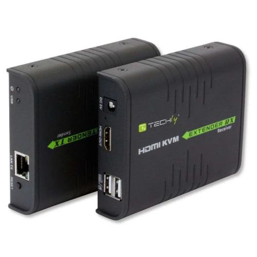 Techly Hdmi Kvm Extender Über Netzwerkkabel, 120m