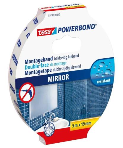Tesa Powerbond Montageband Spiegel 5m 19mm